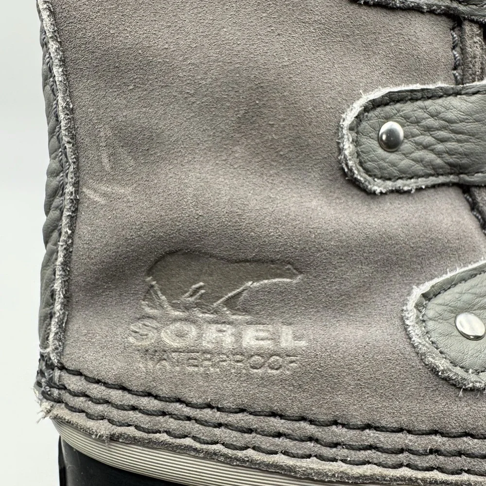 Sorel Waterproof Winter Boots Womens Size 7 Joan of Arctic Grey NL2429-052